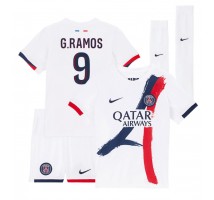 Paris Saint-Germain Goncalo Ramos #9 Koszulka Wyjazdowa dzieci 2024-25 Krótki Rękaw (+ krótkie spodenki)